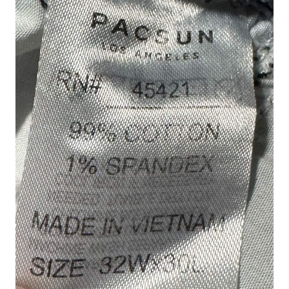PacSun Los Angeles Skinny Jeans Mens 32x30 Distressed Stretch Denim - Picture 6 of 6